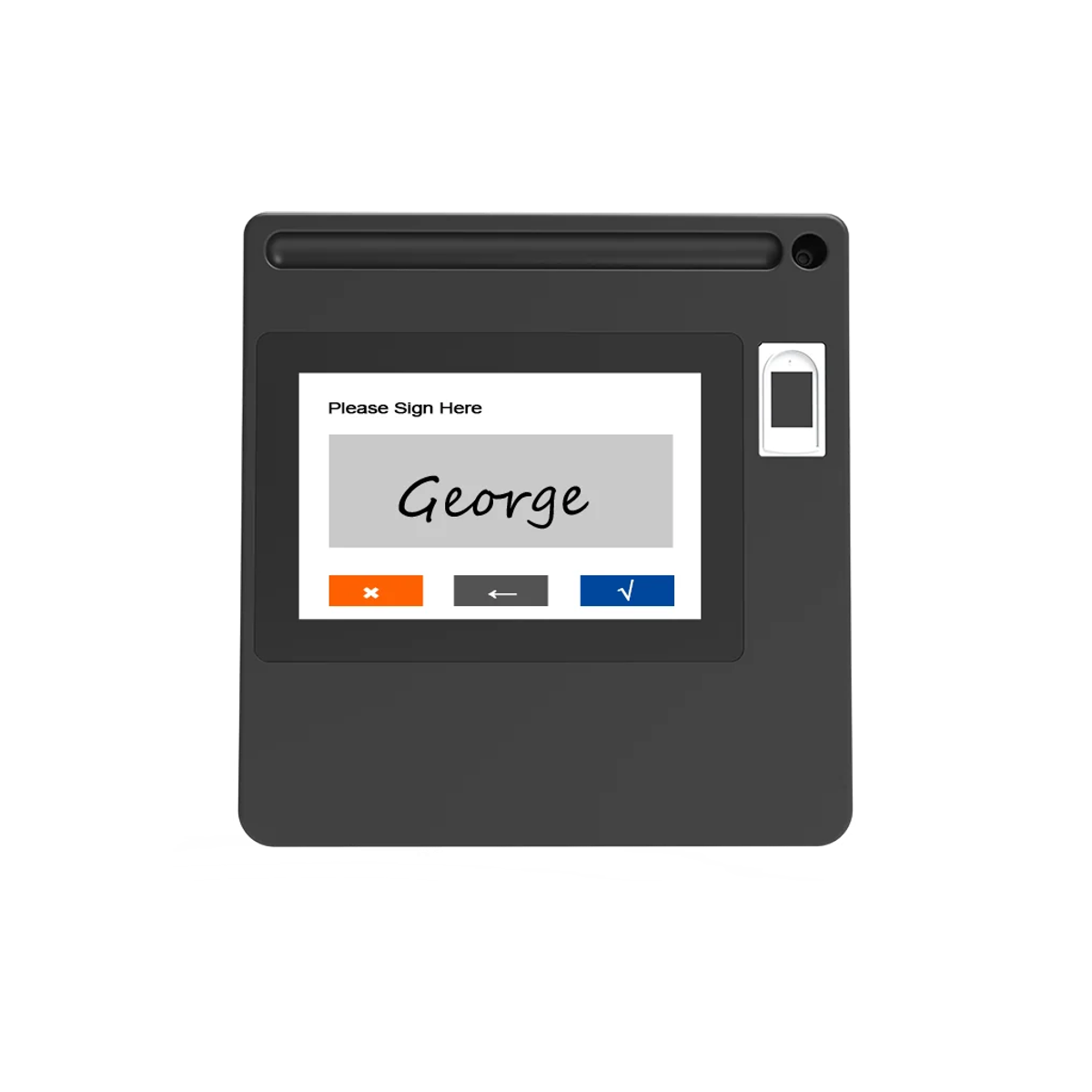 YF 0504 5-inch Signature pad with fingerprint scanner
